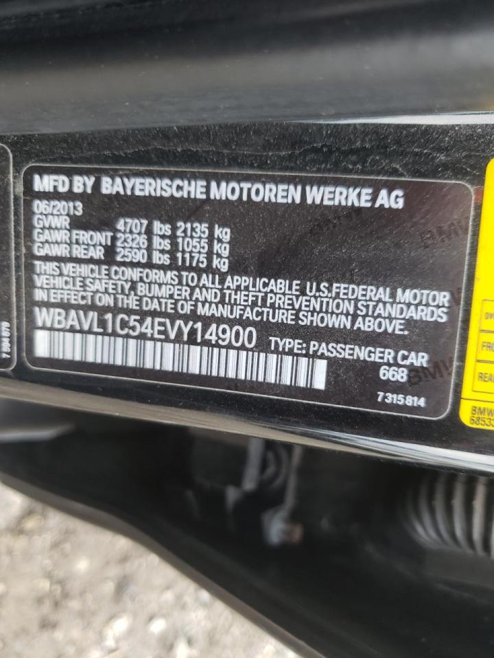 Photo 10 from auction – 2014 BMW X1 XDRIVE2 with VIN WBAVL1C54EVY14900