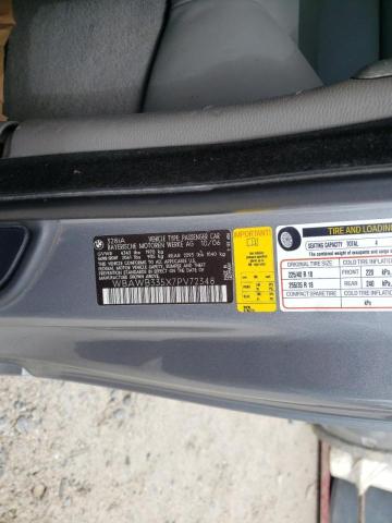 Photo 10 from auction – 2007 BMW 328 I with VIN WBAWB335X7PV72348