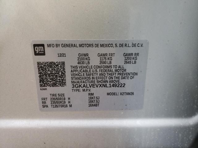 Photo 10 from auction – 2022 GMC TERRAIN SL with VIN 3GKALVEVXNL149222