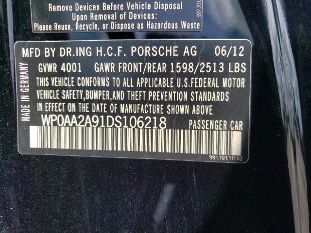 Foto 10 de la subasta – 2013 PORSCHE 911 CARRER con VIN WP0AA2A91DS106218