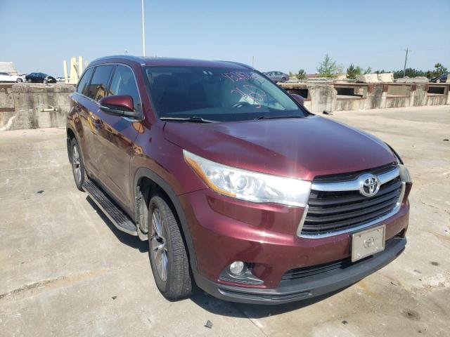TOYOTA HIGHLANDER 2015 with VIN 5TDJKRFH5FS096410 - Photo from auction