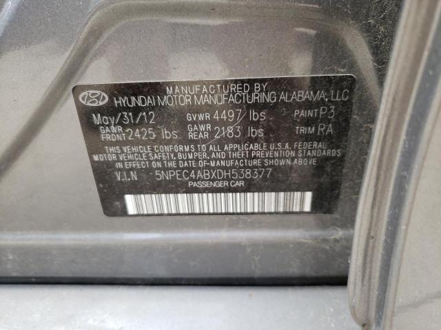 Photo 10 from auction – 2013 HYUNDAI SONATA SE with VIN 5NPEC4ABXDH538377
