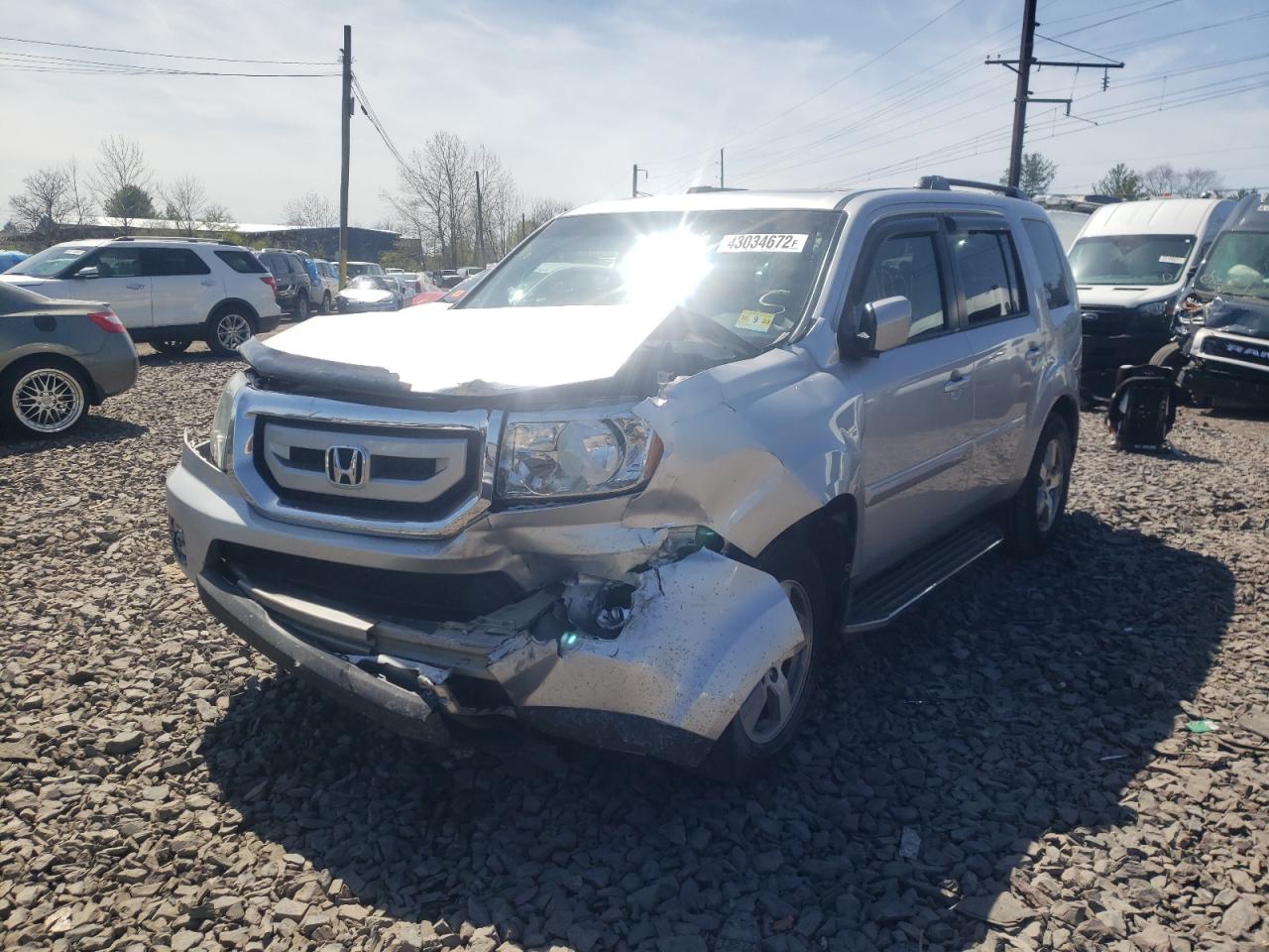 Photo 2 from auction – 2010 HONDA PILOT EXL with VIN 5FNYF4H66AB027269