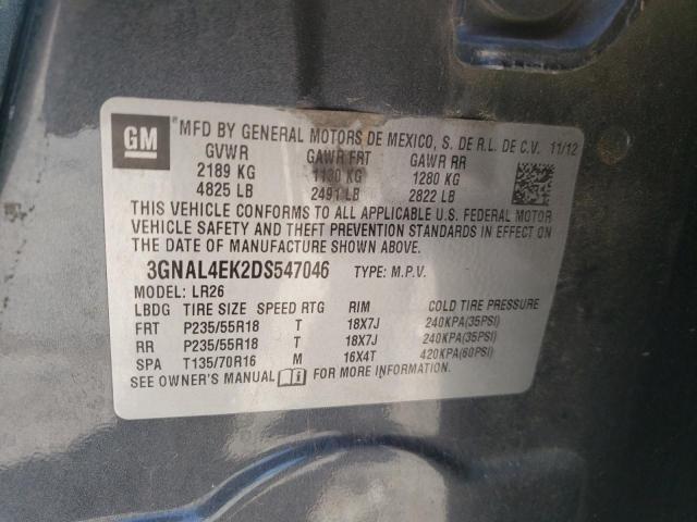 Photo 10 from auction – 2013 CHEVROLET CAPTIVA LT with VIN 3GNAL4EK2DS547046