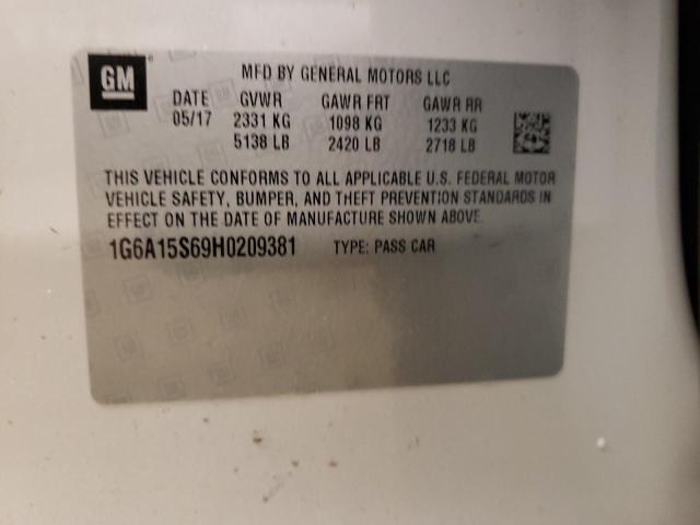 Photo 10 from auction – 2017 CADILLAC CTS-V with VIN 1G6A15S69H0209381