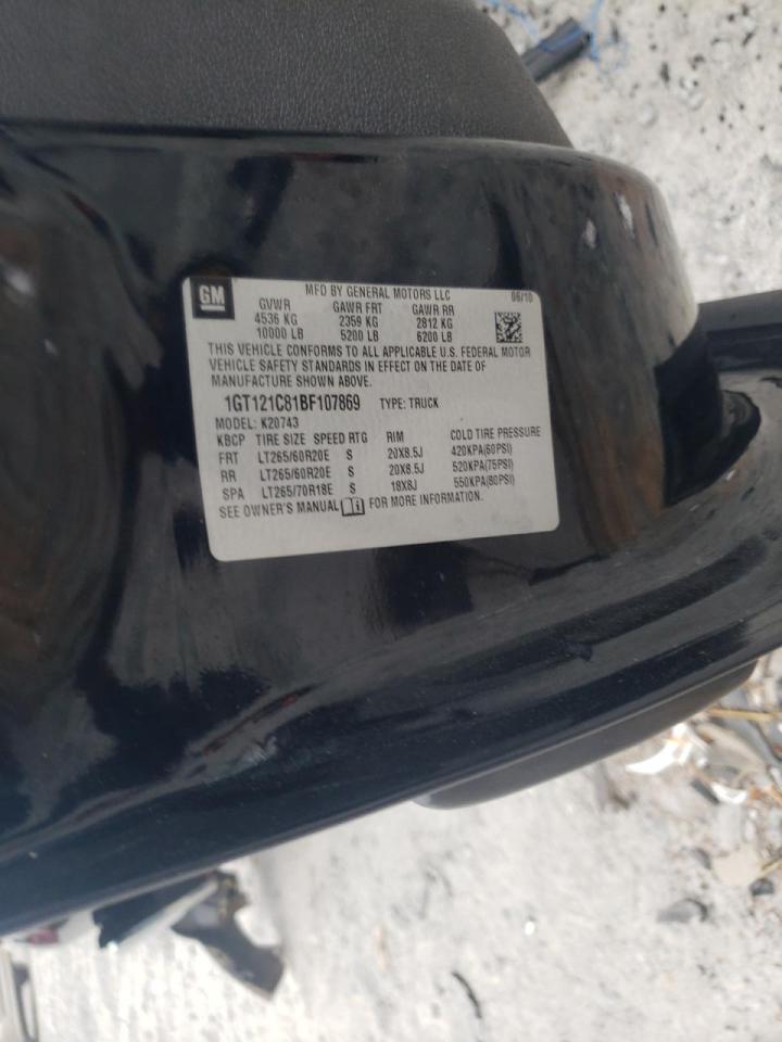 Photo 10 from auction – 2011 GMC SIERRA K25 with VIN 1GT121C81BF107869