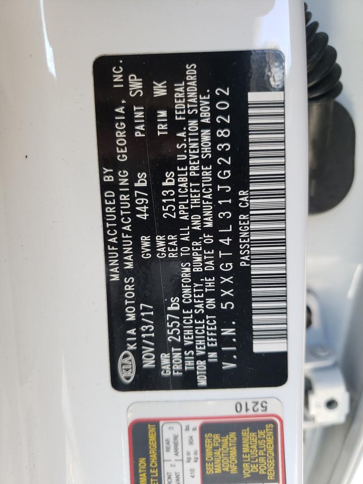 Photo 10 from auction – 2018 KIA OPTIMA LX with VIN 5XXGT4L31JG238202