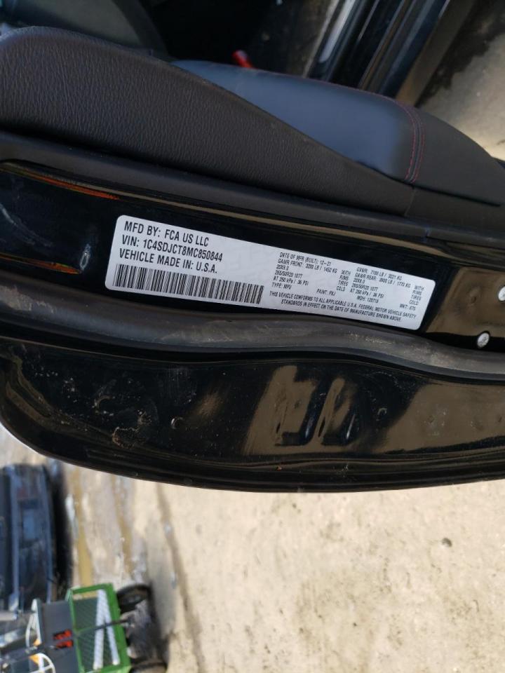 Photo 10 from auction – 2021 DODGE DURANGO R/ with VIN 1C4SDJCT8MC850844