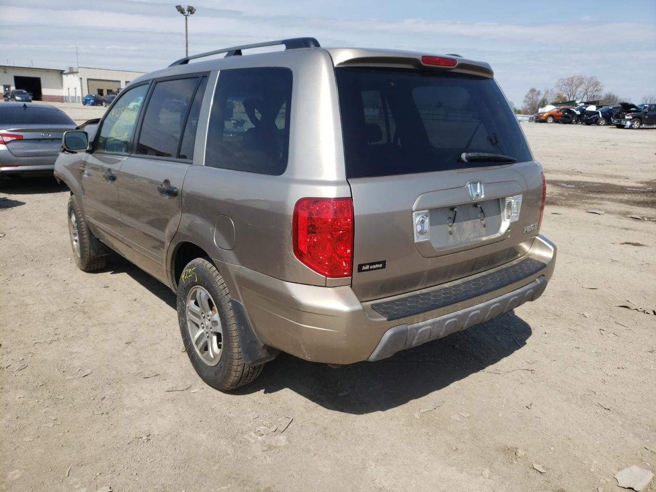 Photo 3 from auction – 2005 HONDA PILOT EXL with VIN 5FNYF18575B020312
