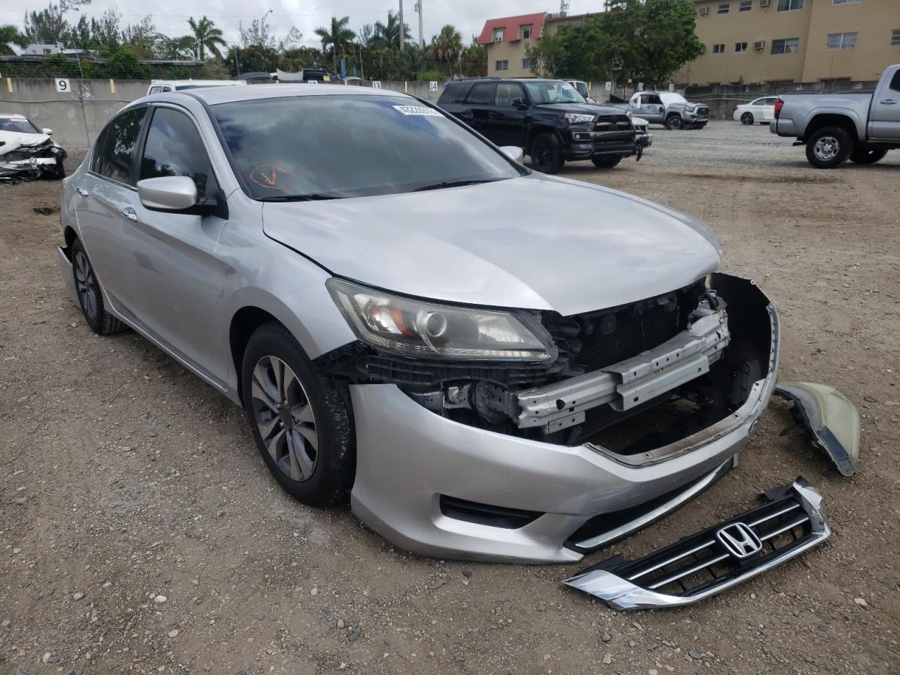 HONDA ACCORD LX 2014 with VIN 1HGCR2F3XEA160499 - Photo from auction