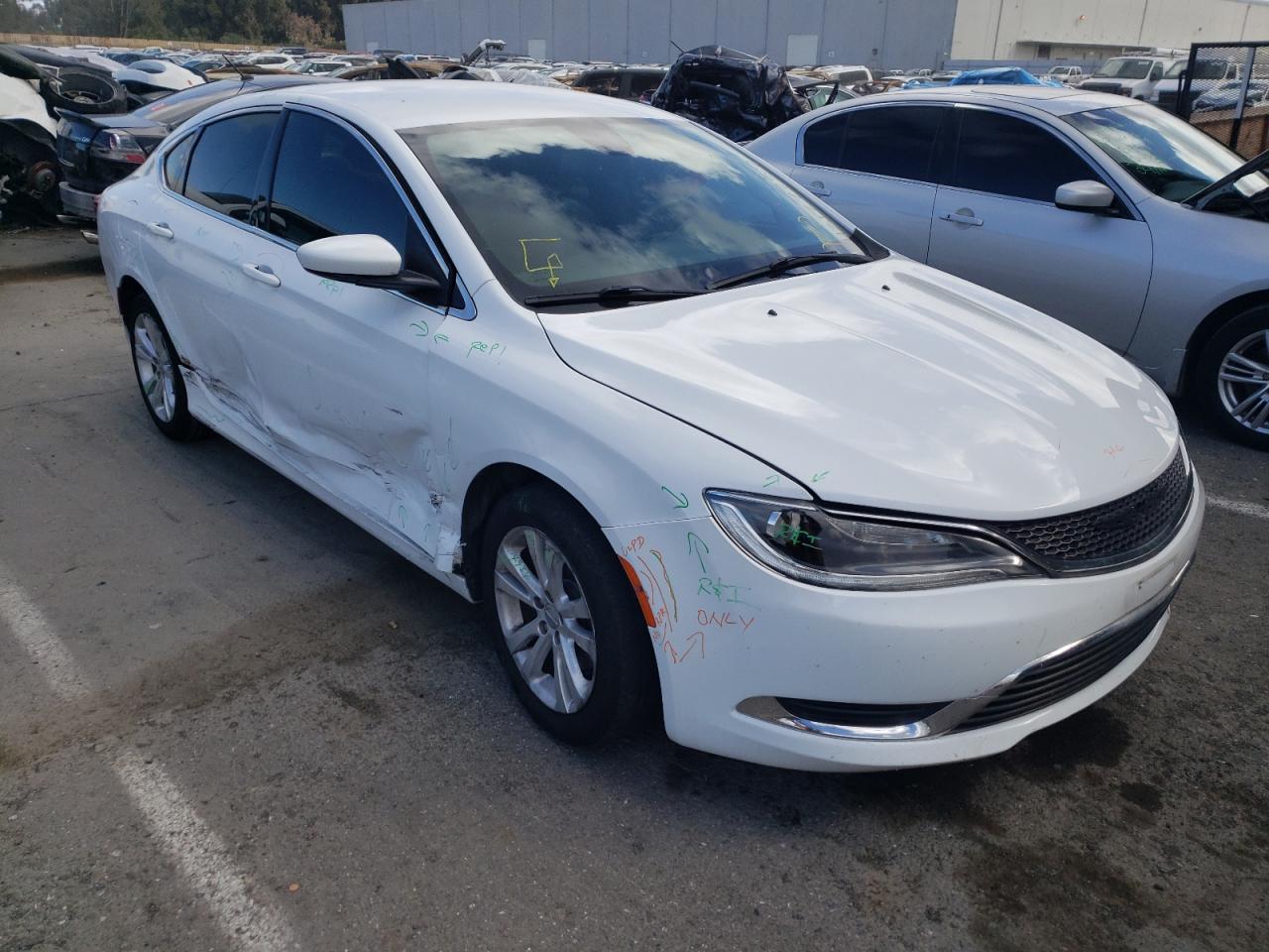 CHRYSLER 200 LIMITE 2015 with VIN 1C3CCCAB1FN752523 - Photo from auction