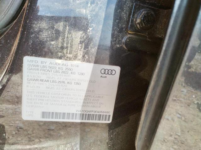 Photo 10 from auction – 2015 AUDI Q5 PREMIUM with VIN WA1DGAFP3FA058480
