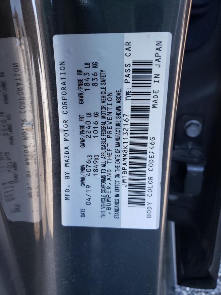Photo 10 from auction – 2019 MAZDA 3 PREFERRE with VIN JM1BPAMM8K1132167