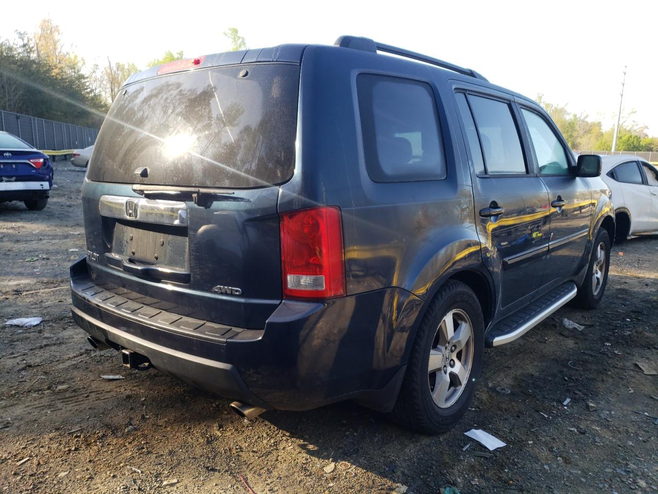 Photo 4 from auction – 2009 HONDA PILOT EXL with VIN 5FNYF486X9B029926