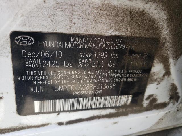 Foto 10 de la subasta – 2011 HYUNDAI SONATA SE con VIN 5NPEC4AC8BH213698