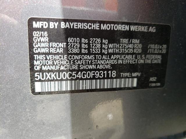 Photo 10 from auction – 2016 BMW X6 SDRIVE3 with VIN 5UXKU0C54G0F93118