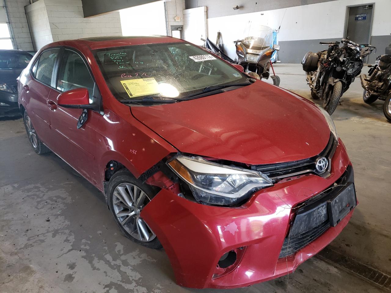 TOYOTA COROLLA L 2014 with VIN 2T1BURHE4EC206260 - Photo from auction