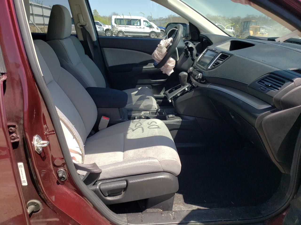 Photo 5 from auction – 2016 HONDA CR-V EX with VIN 5J6RM4H5XGL002845