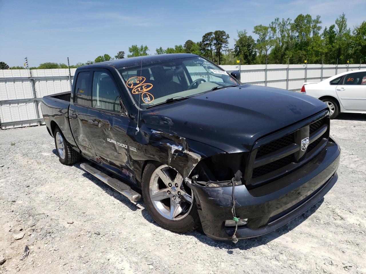 DODGE RAM 1500 S 2012 with VIN 1C6RD7FT8CS312041 - Photo from auction