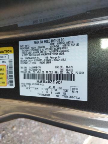 Photo 10 from auction – 2016 FORD MUSTANG with VIN 1FA6P8AM1G5212057