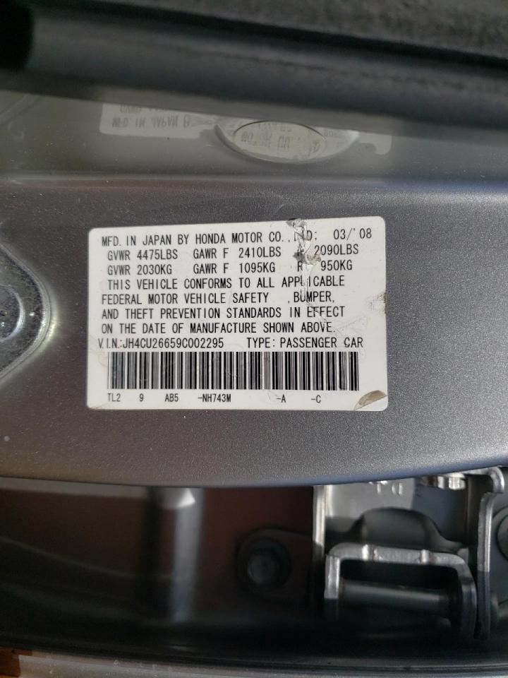 Photo 10 from auction – 2009 ACURA TSX with VIN JH4CU26659C002295