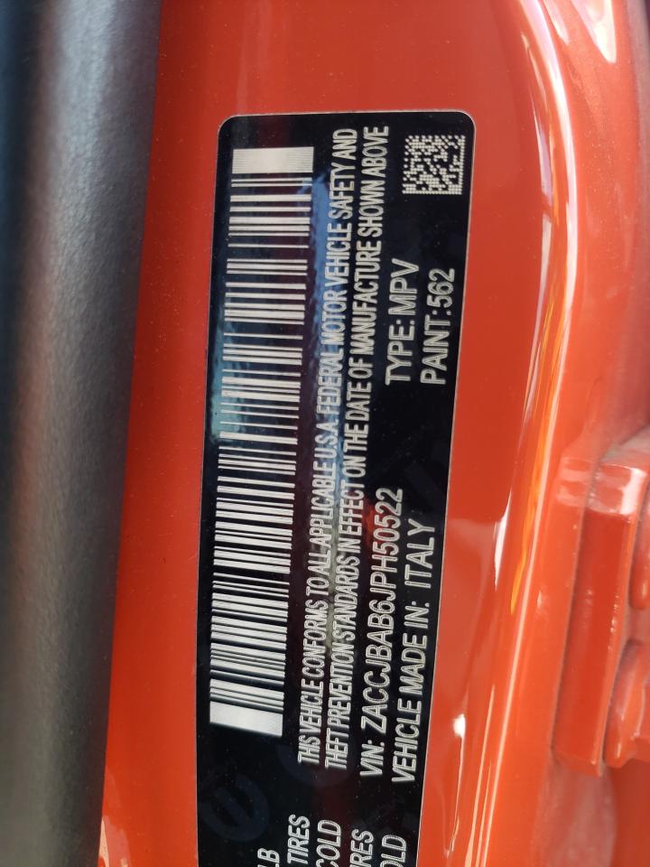Photo 10 from auction – 2018 JEEP RENEGADE S with VIN ZACCJBAB6JPH50522