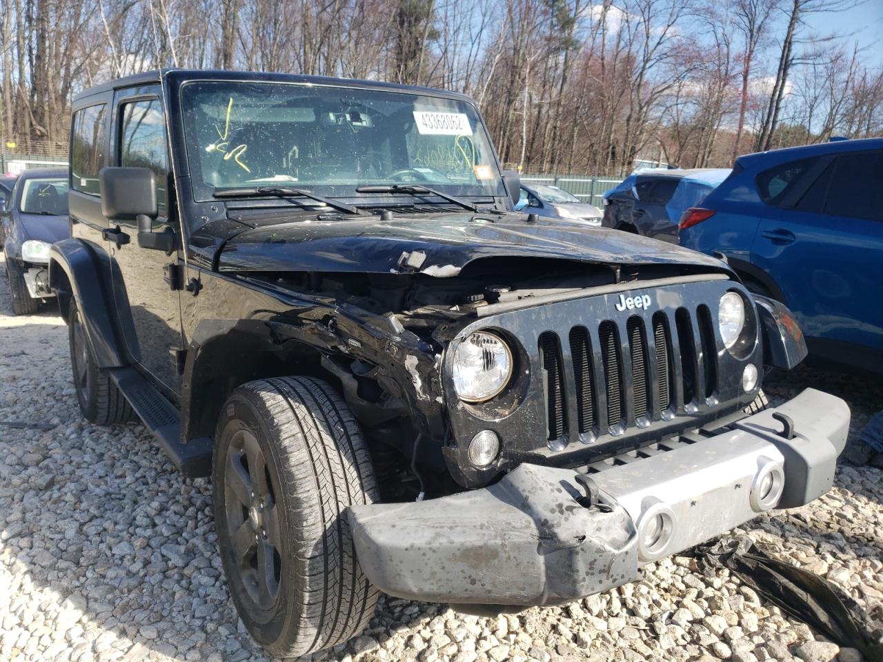 JEEP WRANGLER S 2014 with VIN 1C4AJWBG7EL309601 - Photo from auction