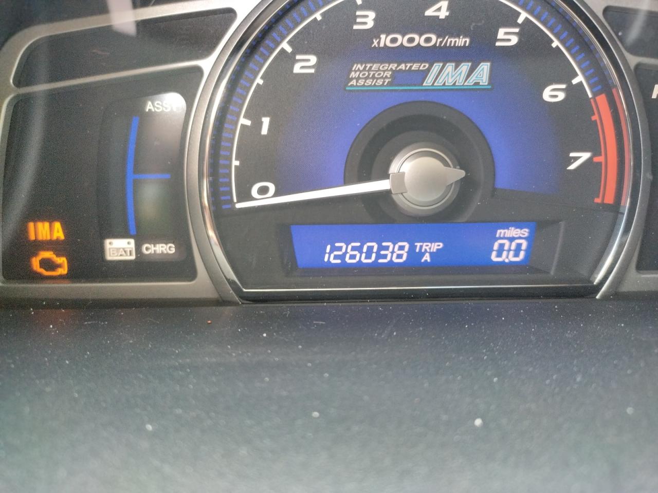 Photo 8 from auction – 2007 HONDA CIVIC HYBR with VIN JHMFA36247S020234