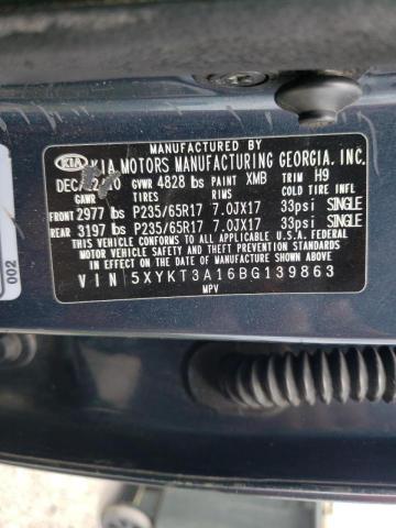 Photo 10 from auction – 2011 KIA SORENTO BA with VIN 5XYKT3A16BG139863