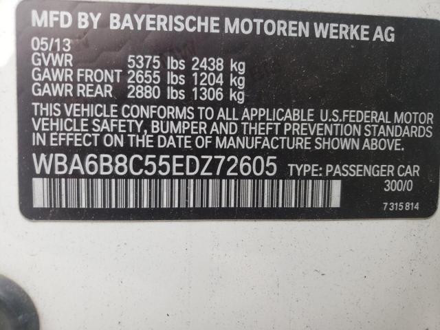 Photo 10 from auction – 2014 BMW 640 XI GRA with VIN WBA6B8C55EDZ72605