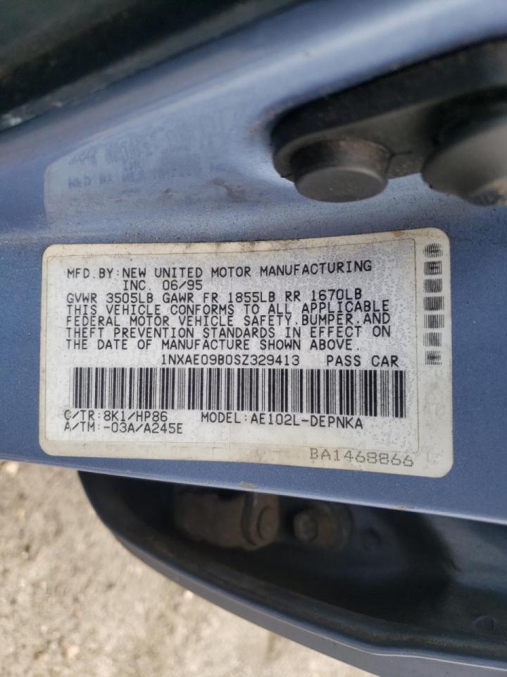 Photo 10 from auction – 1995 TOYOTA COROLLA LE with VIN 1NXAE09B0SZ329413