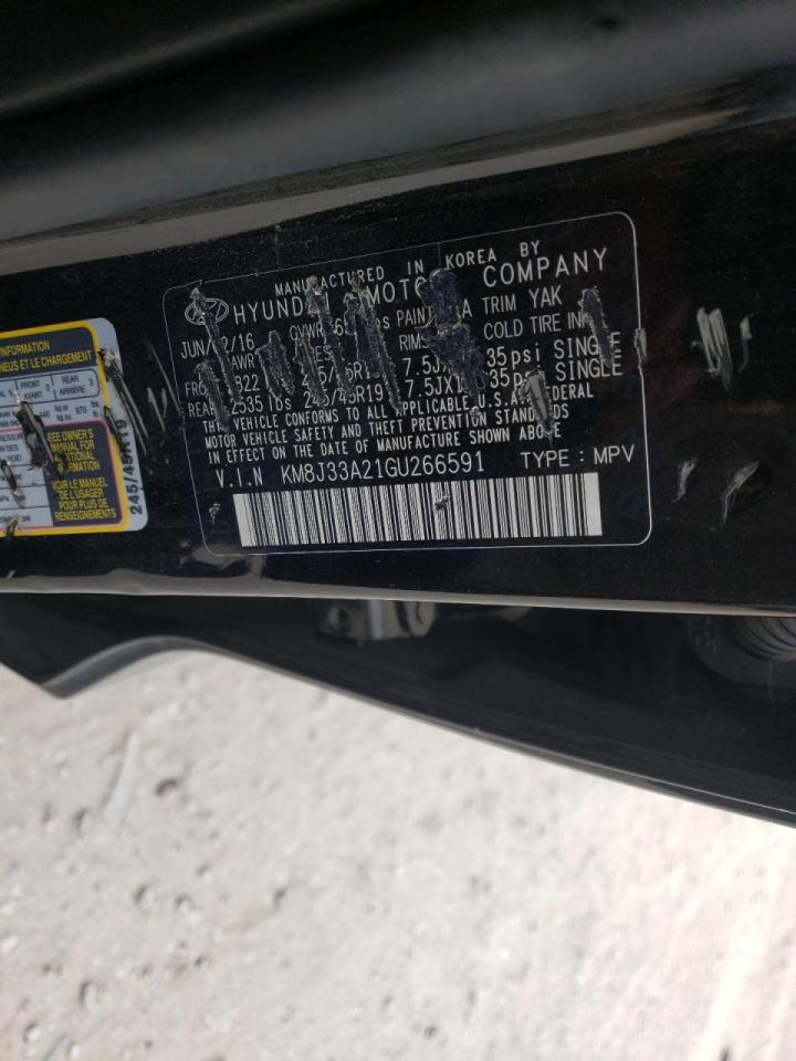 Photo 10 from auction – 2016 HYUNDAI TUCSON LIM with VIN KM8J33A21GU266591