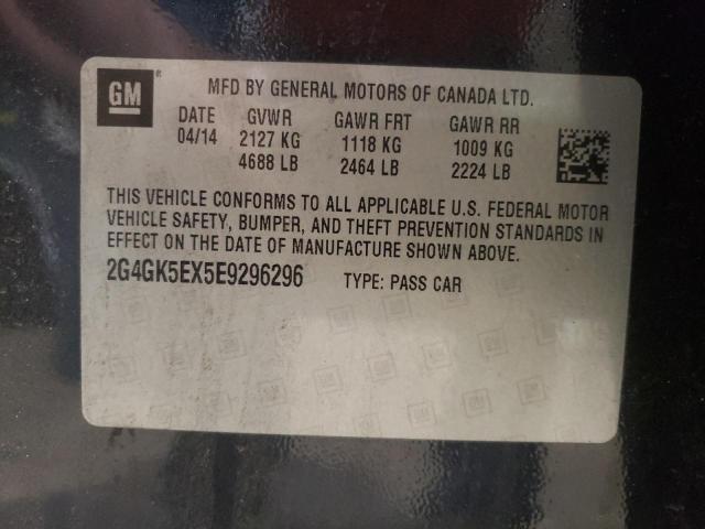 Photo 10 from auction – 2014 BUICK REGAL with VIN 2G4GK5EX5E9296296