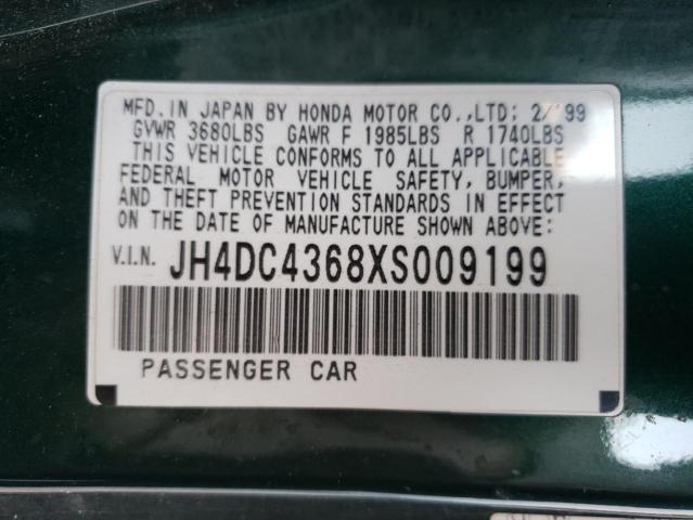 Photo 10 from auction – 1999 ACURA INTEGRA with VIN JH4DC4368XS009199