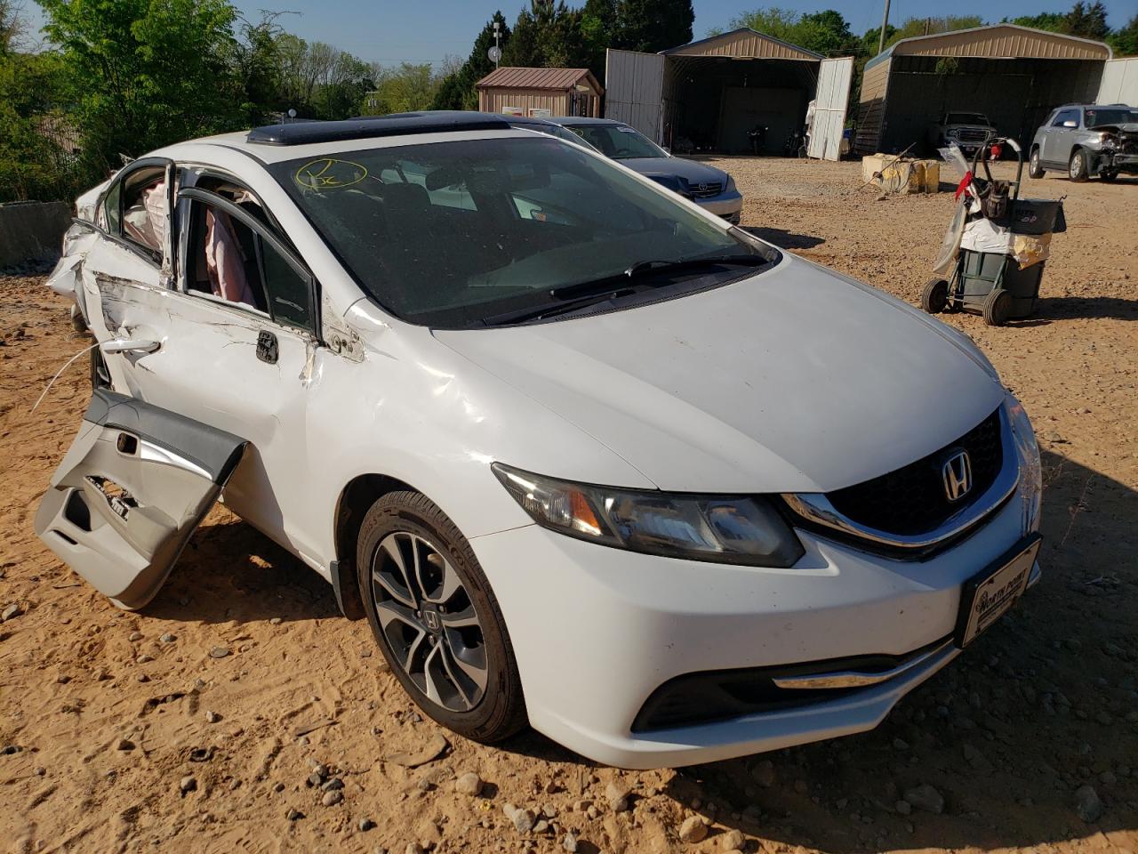 HONDA CIVIC EX 2013 with VIN 2HGFB2F88DH513173 - Photo from auction
