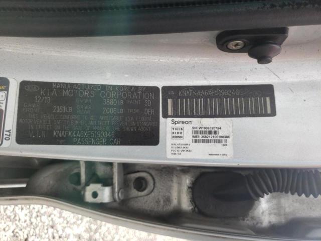 Photo 10 from auction – 2014 KIA FORTE LX with VIN KNAFK4A6XE5190346