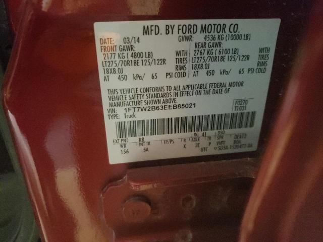 Photo 10 from auction – 2014 FORD F250 SUPER with VIN 1FT7W2B63EEB85021