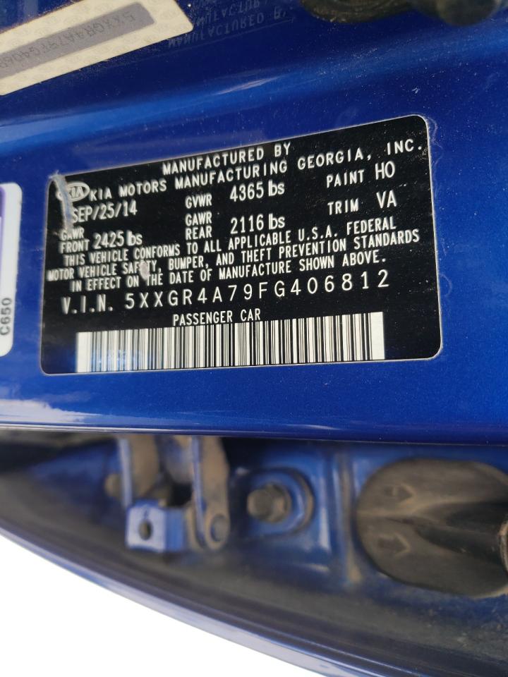Photo 10 from auction – 2015 KIA OPTIMA SX with VIN 5XXGR4A79FG406812
