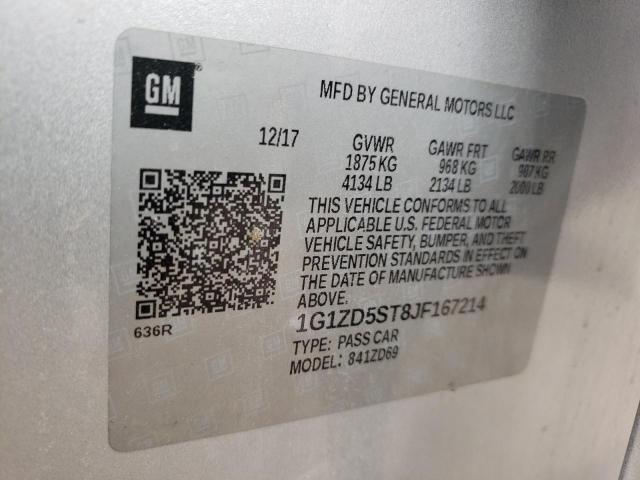 Photo 10 from auction – 2018 CHEVROLET MALIBU LT with VIN 1G1ZD5ST8JF167214
