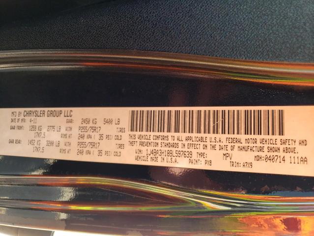 Photo 10 from auction – 2011 JEEP WRANGLER U with VIN 1J4BA3H18BL597639