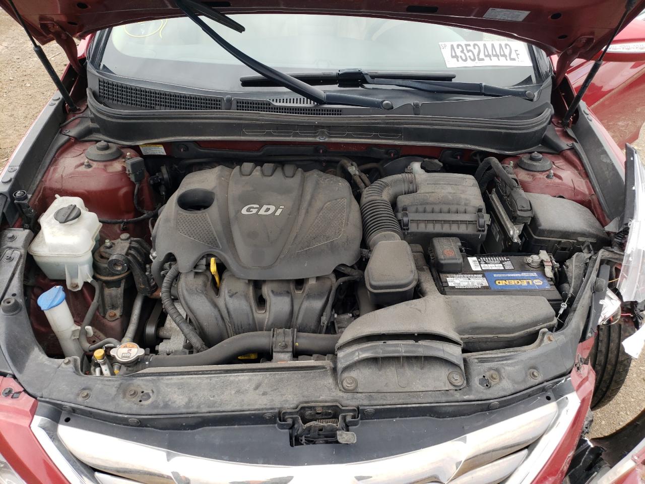 Photo 7 from auction – 2013 HYUNDAI SONATA SE with VIN 5NPEC4AC8DH649700