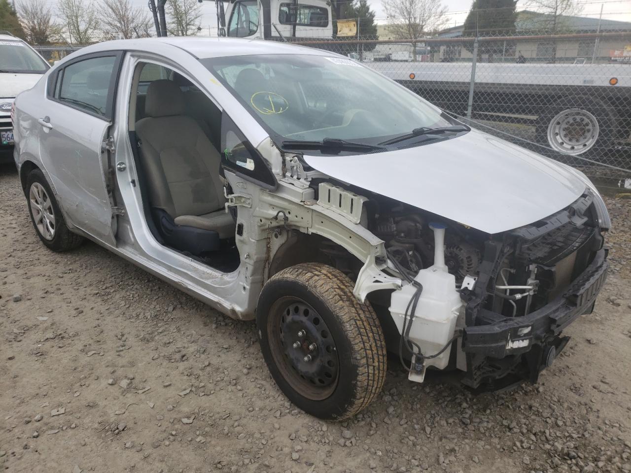 KIA RIO LX 2016 with VIN KNADM4A35G6632809 - Photo from auction