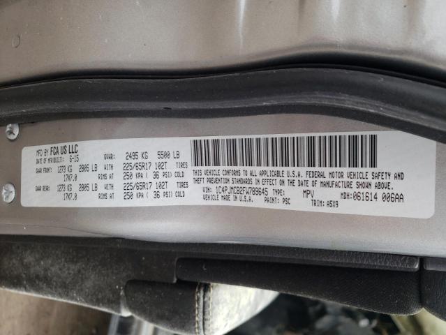 Photo 10 from auction – 2015 JEEP CHEROKEE L with VIN 1C4PJMCB2FW789645