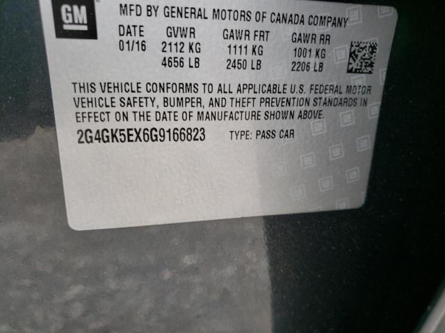 Photo 10 from auction – 2016 BUICK REGAL with VIN 2G4GK5EX6G9166823