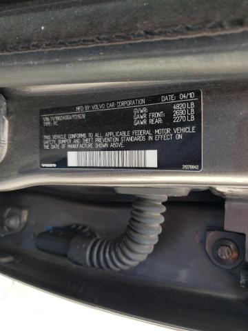 Photo 10 from auction – 2010 VOLVO S80 3.2 with VIN YV1982AS6A1131628