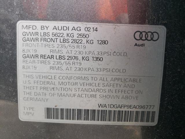 Photo 10 from auction – 2014 AUDI Q5 PREMIUM with VIN WA1DGAFP9EA096777