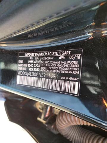 Photo 10 from auction – 2016 MERCEDES-BENZ CLA 250 with VIN WDDSJ4EB0GN394139