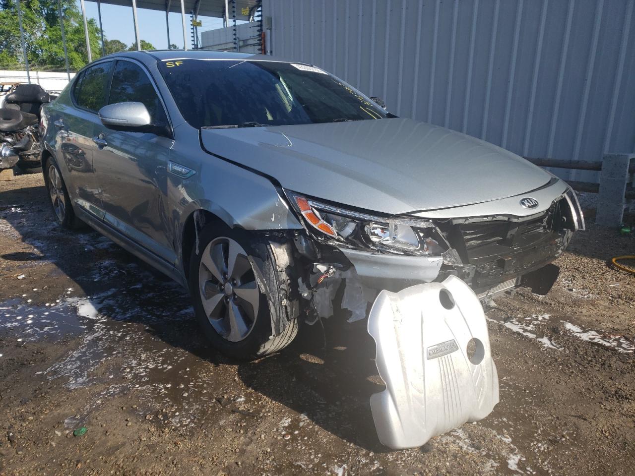 KIA OPTIMA HYB 2014 with VIN KNAGN4AD0E5073238 - Photo from auction