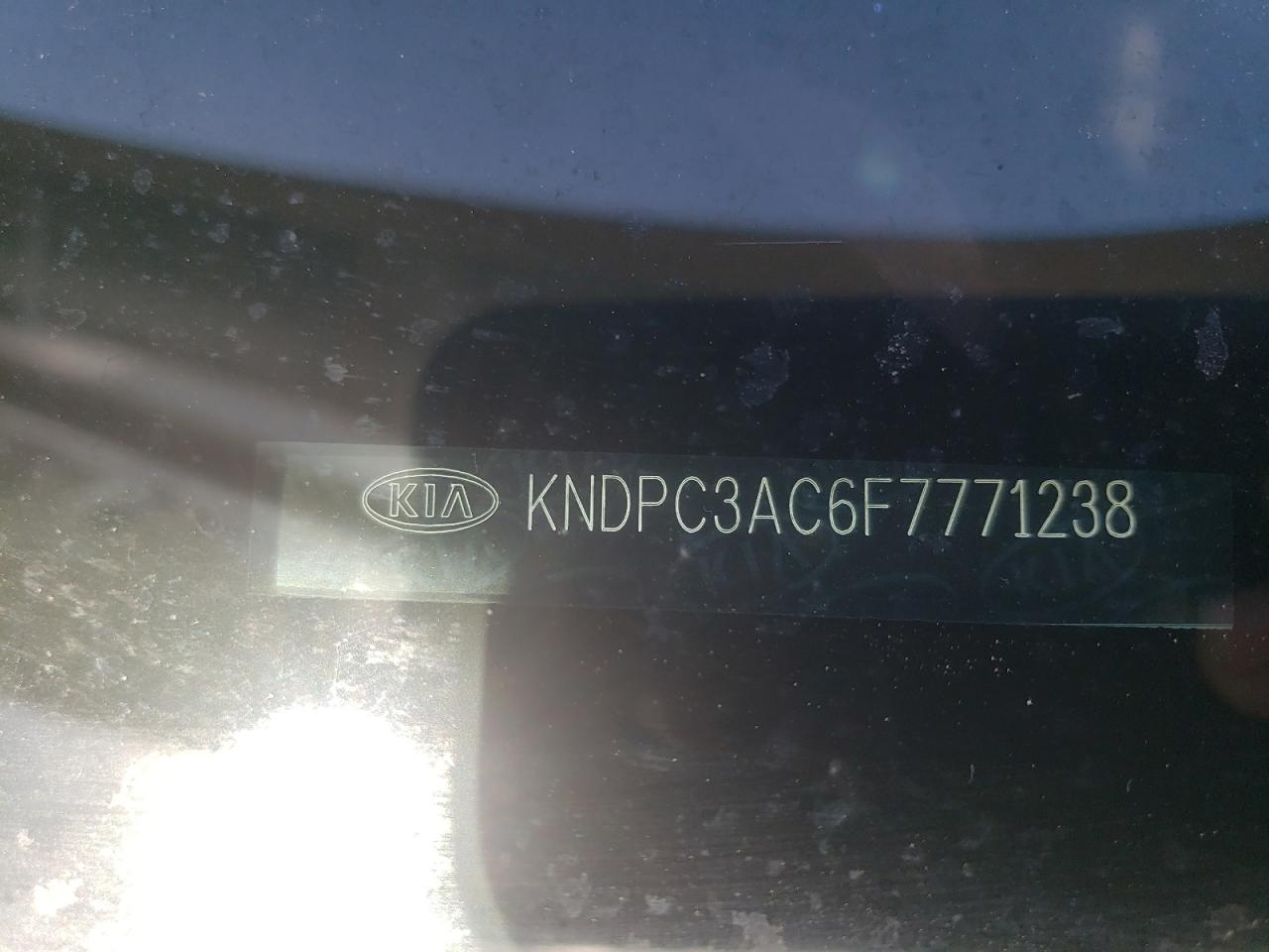 Photo 10 from auction – 2015 KIA SPORTAGE E with VIN KNDPC3AC6F7771238