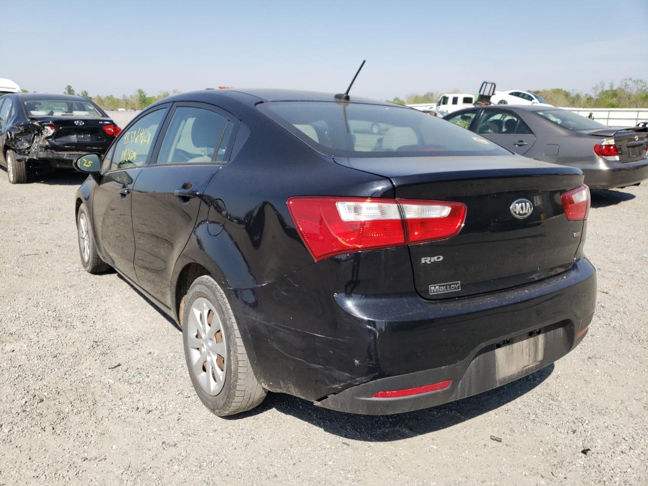 Photo 3 from auction – 2014 KIA RIO LX with VIN KNADM4A32E6325160